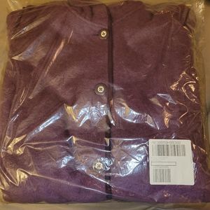 NWT Denim & Company fleece jacket. Deep purple color. 3X